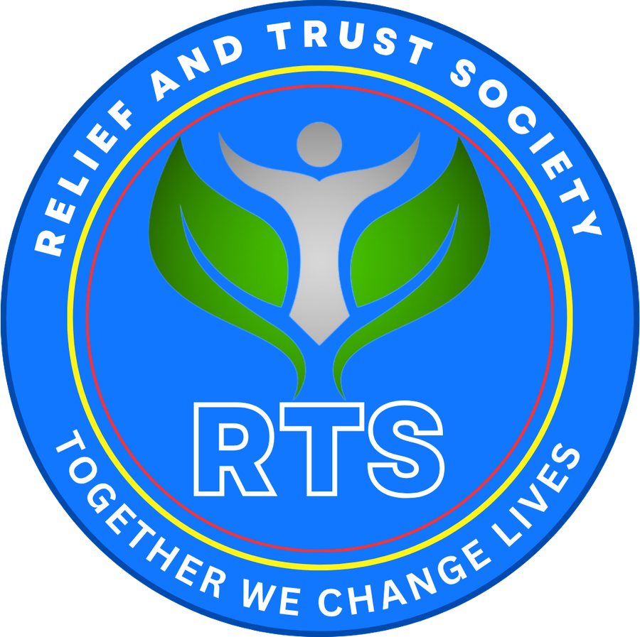 Sigla Asociației Relief and Trust Society — Împreună schimbăm vieți